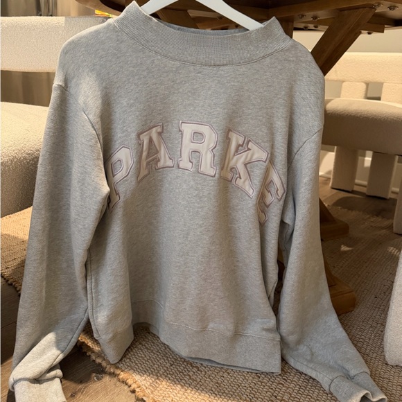 Parke Tops - Parke Bridal Mockneck 
Heather Gray Metallic Heritage Size S/M
